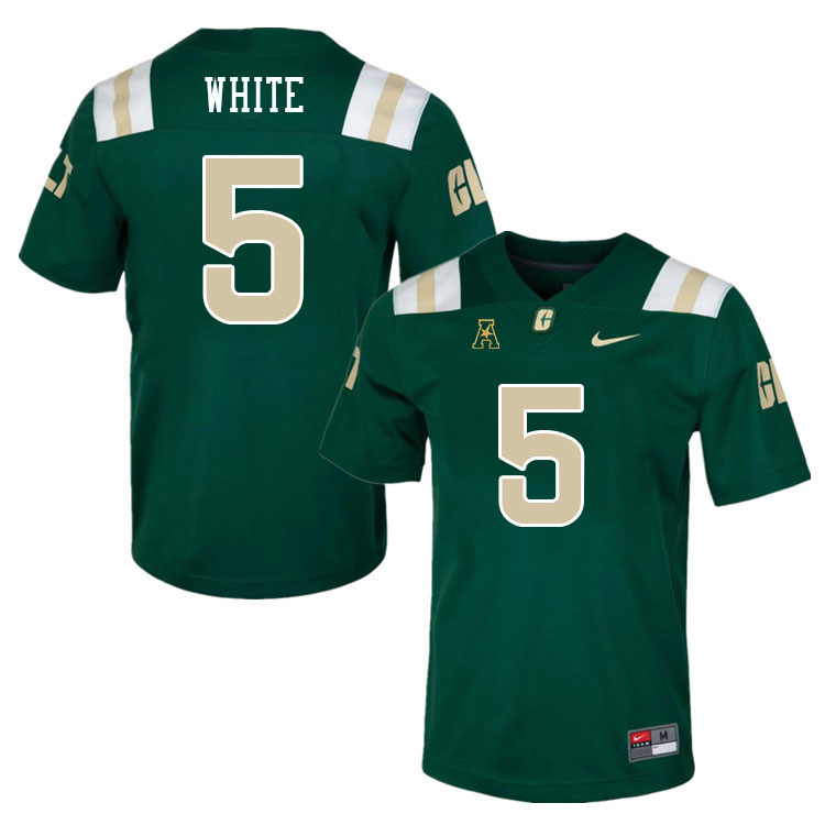 Charlotte 49ers #5 Ike White College Football Jerseys Stitched Sale-Green